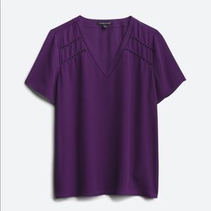 41 Hawthorn Plum XL polyester blouse